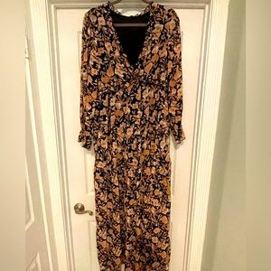 Floral Long Sleeve Maxi Dress